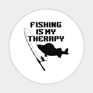 Fishing Is My Therapy Magnet